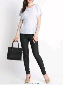 Semi Transparent Light Blue Top