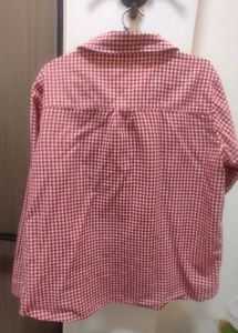 Girls Pink Nd White Chx Shirt