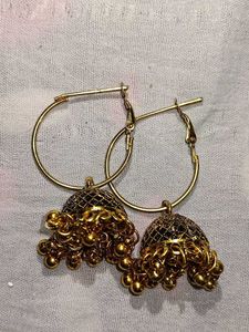 Hoop Jhumka Earrings