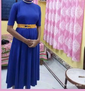 Elegant Blue Midi Dress