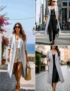 Sale📍 Striped Duster Coat