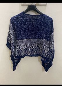 Stylish Blue & White Cover Up