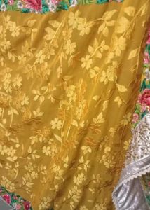 Wonderfully Worked Saree With Heavy Stone Work