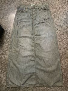 Y2K One Of A Kind Maxi Denim Skirt