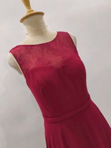 Elegant Maroon Maxi Dress