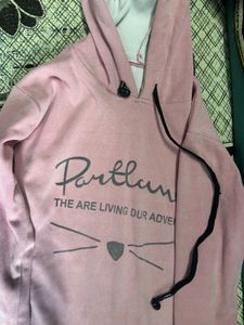 pink hoodie