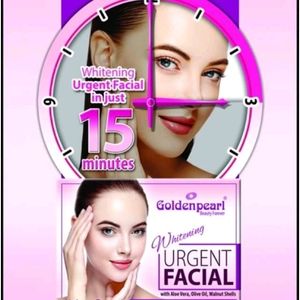 1 Pack Golden Pearl Whitening Urgent Facial 1 Times Usable