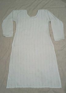 White Embroidered Kurta Set