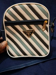 Striped Crossbody Bag