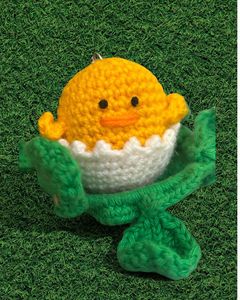 Crochet Chick Keychain