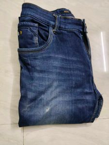 Dark Blue Denim Jeans