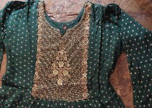 Green Vintage Style kurti