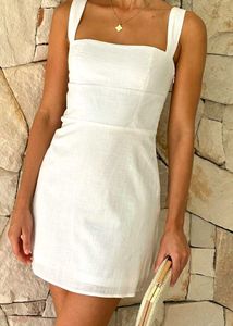 Abercrombie &amp; Fitch White Cotton Mini Dress