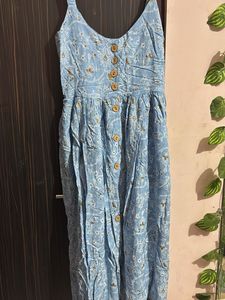 Boho Chic Button-Down Maxi Dress