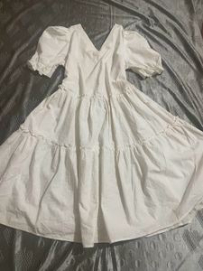 White Cotton Dress(combo)