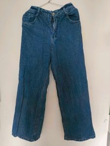 Wide Leg Denim Jeans