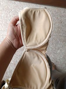Combo Of Panty &amp; Used Nude Colour Padded Bra