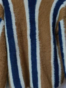 Like New! Cozy Striped Faux Fur Sweater - Warm