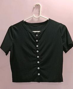 Black Crop Top