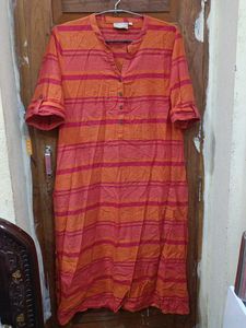 Striped Casual Kurta With Pocket