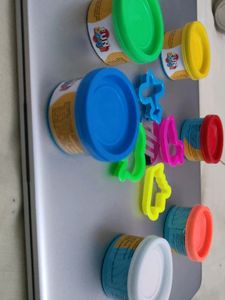Clay Dough pack Of 6 With Tools