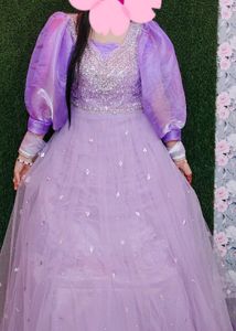 Elegant Ethnic Gown With Dupatta