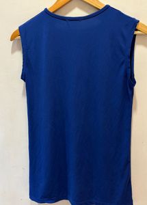 Korean Blue Pocket Tank Top