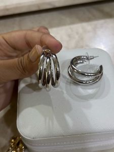 Silver Hoop Earrings