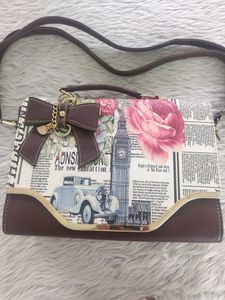 Brown Front Floral Printed Slingback ( Women) | Le