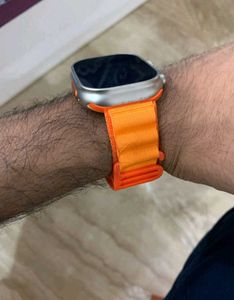 Smartwatch with Orange Band