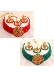 kerwa sepcial offer red Saree bye one get Two
