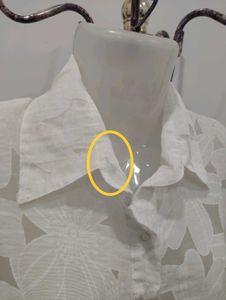Vintage Sheer White Button-Down