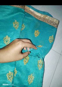 Elegant Teal Saree