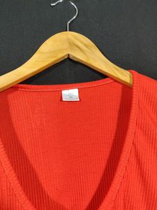 Orange Cropped Top ( Women)