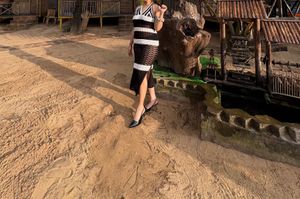 Stylish Striped Bodycon Dress