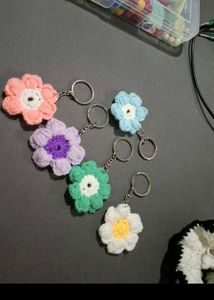 Flower Keychains (Set of 5)
