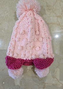 Cute Pink Knitted Hat No used