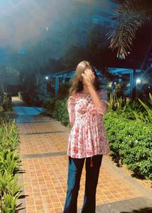 Floral Print short kurti