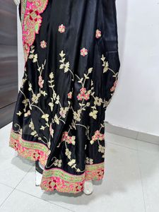 Black Embroidered Saree