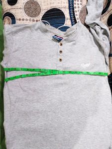 Amstead Brand Gray Colour T Shirt For Men