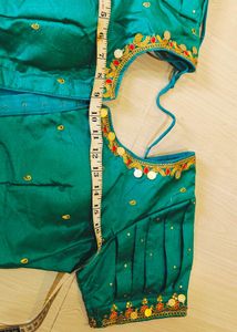 New Padded Sea Morpankhi CLR Blouse
