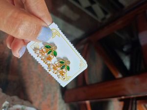 Green Royal Stud Earrings