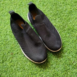 Casual Black Slipon Shoes