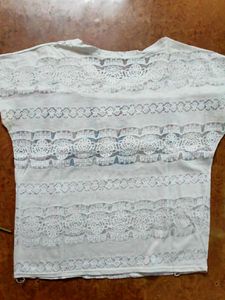 Ethnic Print White Top