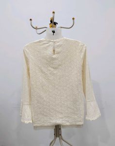 Elegant Ruffled Lace Top