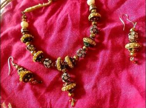 Traditional Necklace With Earing Set