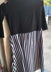 Striped Black &amp; White Dress