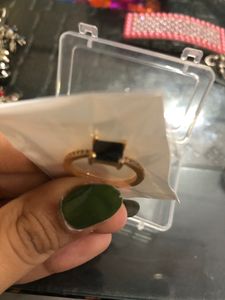 Princess Stone Gold Ring (New Packed)