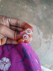 Pure Silver Earring With Hallmark