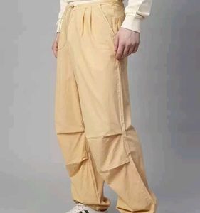 Beige Cargo Pants - Relaxed Fit